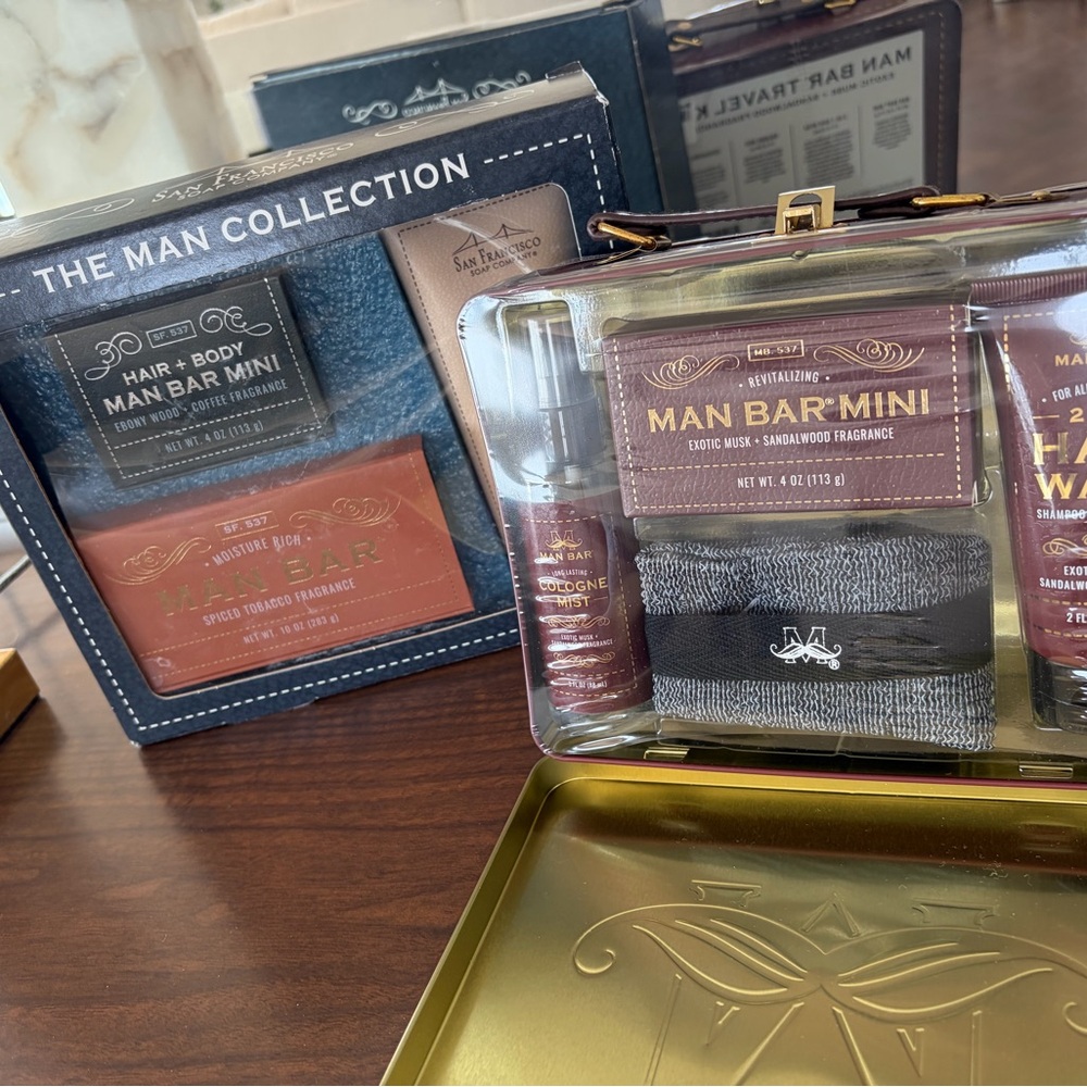 Man Bar & San Francisco Soap Company Gift Set’s Men’s Grooming NWT